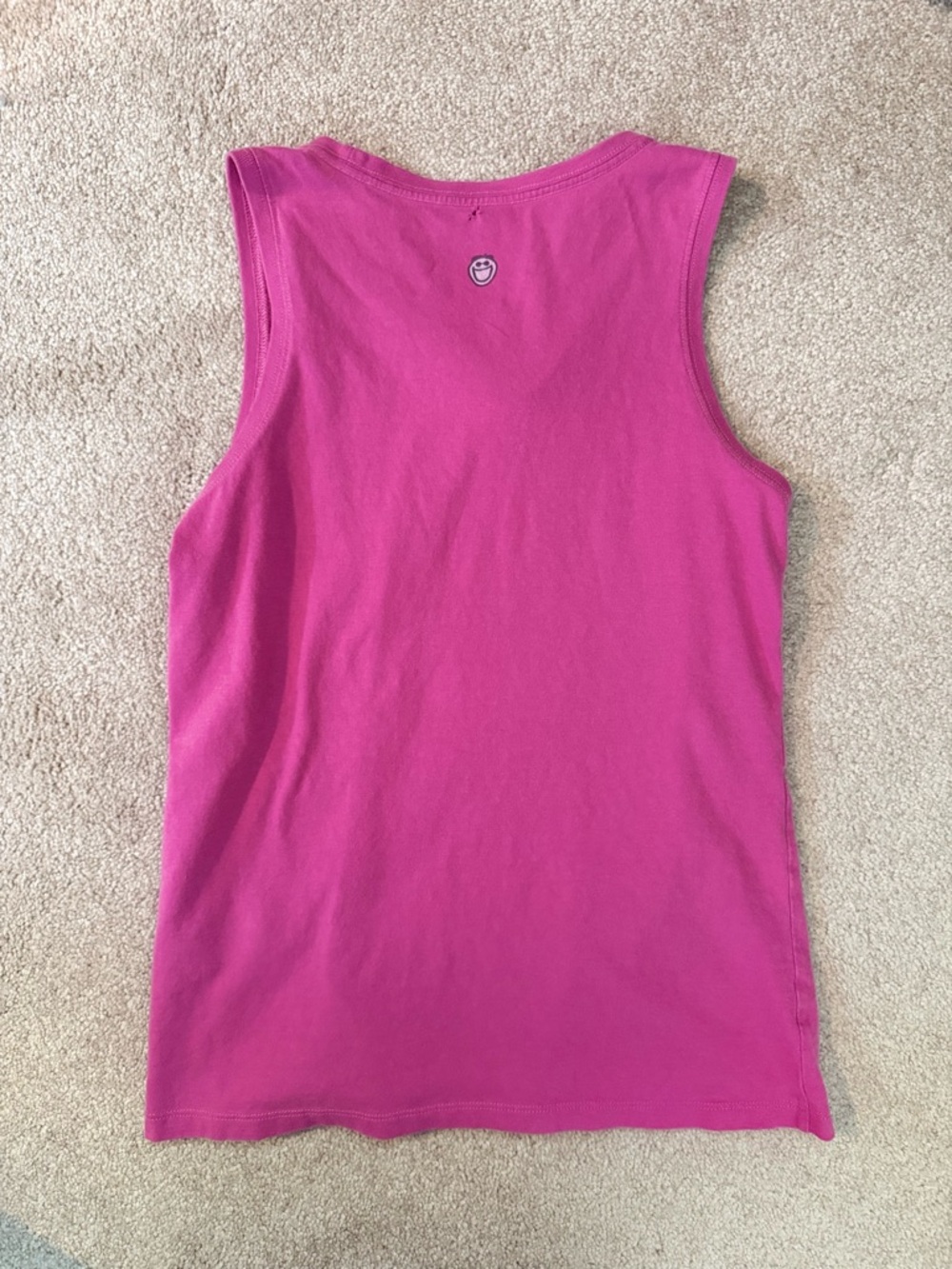 Life is Good Women's Pink Tank Top - Sea Shell Graphic blue shell Size Small Y2K - Picture 6 of 8
